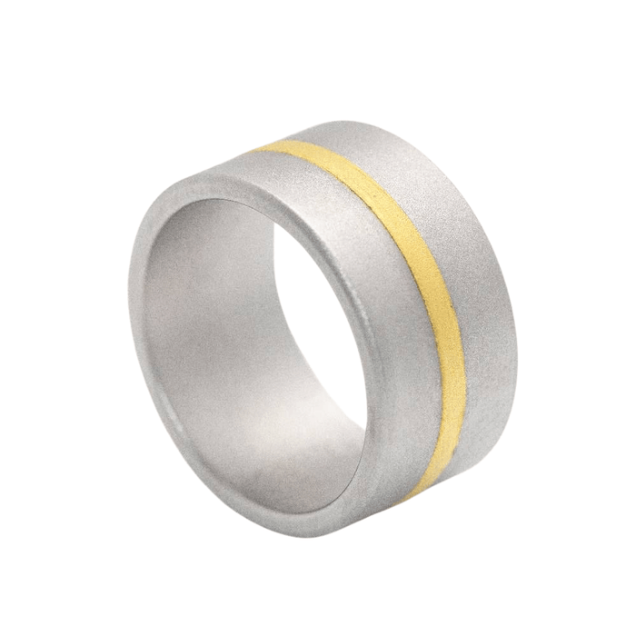 Bague 54 NIESSING - Bague FUSION en Or Jaune et Acier. Tout neuf 58 Facettes D359990JC