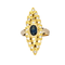 Bague Marquise en or jaune diamants et saphir 58 Facettes 5611