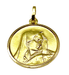 Virgin Medal pendant in 18 carat yellow gold 58 Facettes AB295