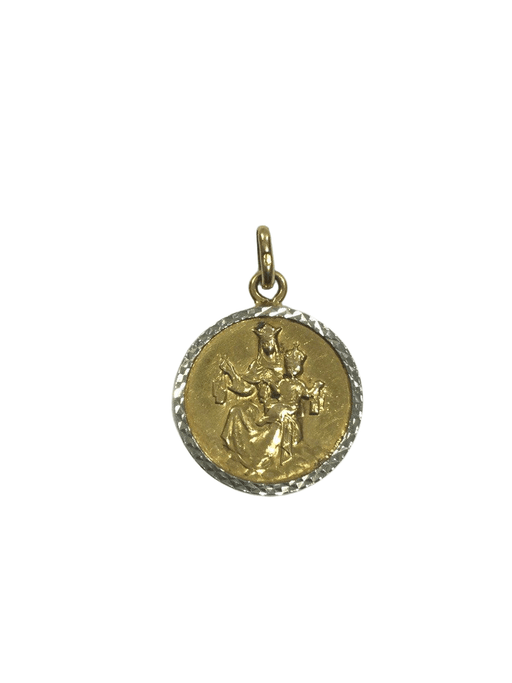 Pendentif Médaille Du Scapulaire En Or 58 Facettes 948944
