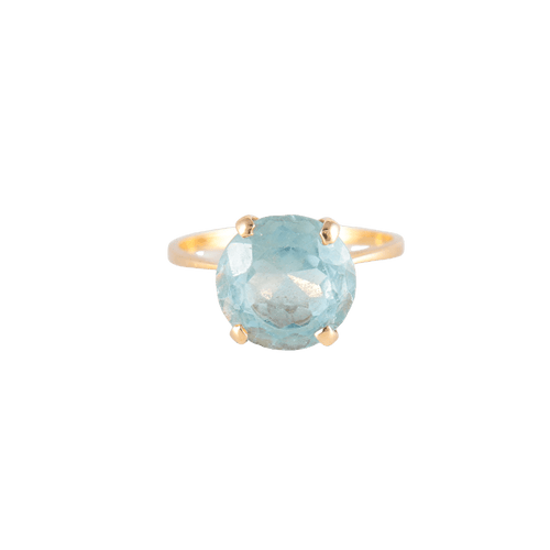 Bague 50 Bague Solitaire bleue 58 Facettes JE204