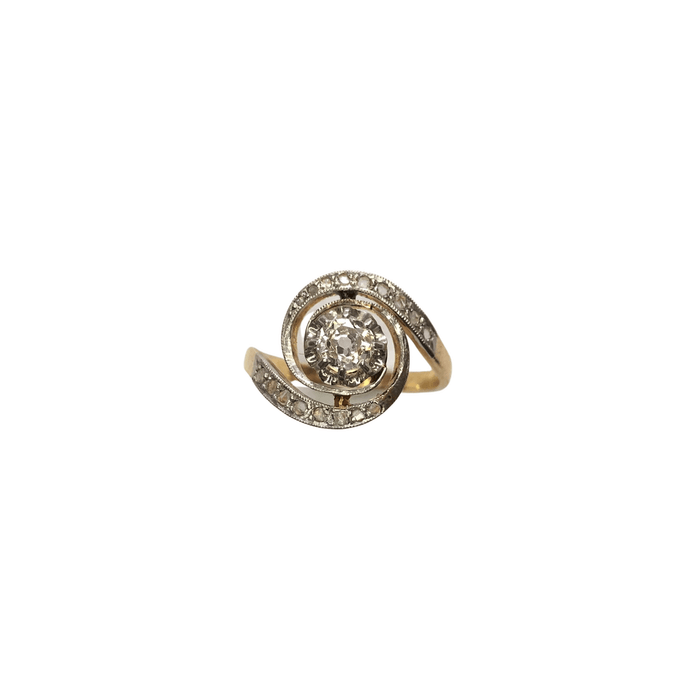 Bague Bague tourbillon or et diamants 58 Facettes 11