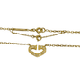 Cartier necklace - Heart necklace, yellow gold, diamonds 58 Facettes