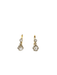 Earrings Leverback earrings Yellow gold Diamonds 58 Facettes J261