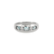 Bague 54 Bague bandeau Or gris Aigues-marines Diamants 58 Facettes 240044