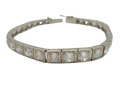 Bracelet Bracelet rivière fin XIXème diamants 58 Facettes