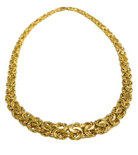 Collier Collier maille royale or jaune 58 Facettes