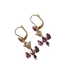 Earrings Doves dangling earrings Gold Garnets 58 Facettes