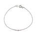 Solitaire Bracelet in White Gold 58 Facettes