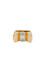 Bague 54 Bague tank Or jaune Platine Diamant 58 Facettes J135