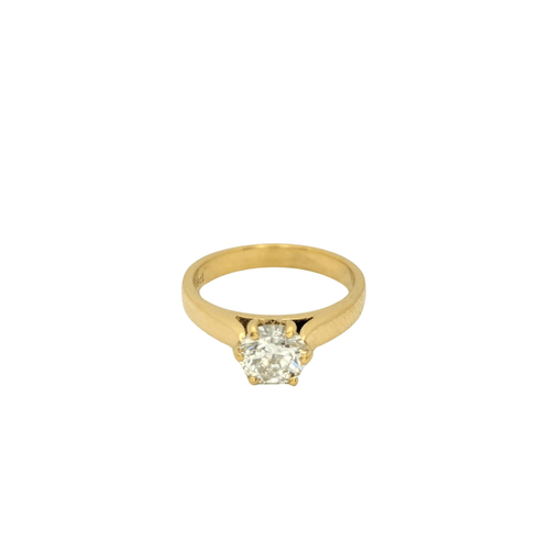 Bague 53 Solitaire Or jaune Diamant 58 Facettes 28911