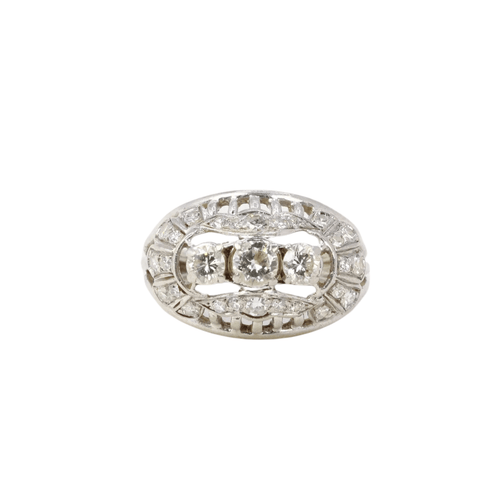 Bague Bague boule vintage diamants 58 Facettes J13