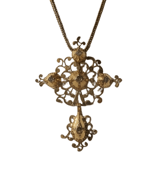 Pendentif Grand pendentif régional XIXe croix de Saint Lô 58 Facettes