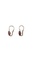 Boucles d'oreilles Dormeuses gouttes de grenat or rose 58 Facettes