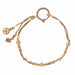 Bracelet Bracelet old rose gold chain cubes and studded pearls 58 Facettes 20-115
