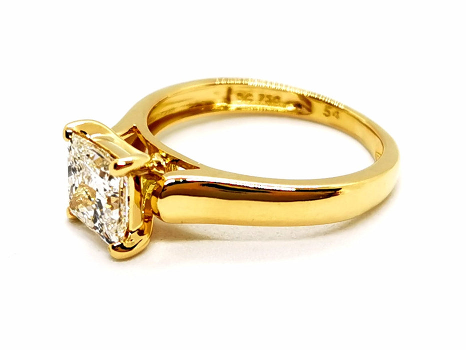 Bague 47.5 Bague Solitaire Or jaune Diamant 58 Facettes 1167334CN