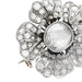 Brooch Gold and platinum flower brooch set with diamonds. 58 Facettes 30165