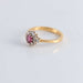 Ring 53 Marguerite Ruby and 12 Diamond Ring 58 Facettes FM63