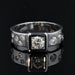 Bague 50 Bague moderniste diamants or blanc 58 Facettes 21-090-50