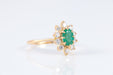 Ring 57 Marguerite Emerald Diamond Ring 58 Facettes 1