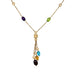 Bulgari necklace, "B.Zero1" in yellow gold, colored stones. 58 Facettes 29989