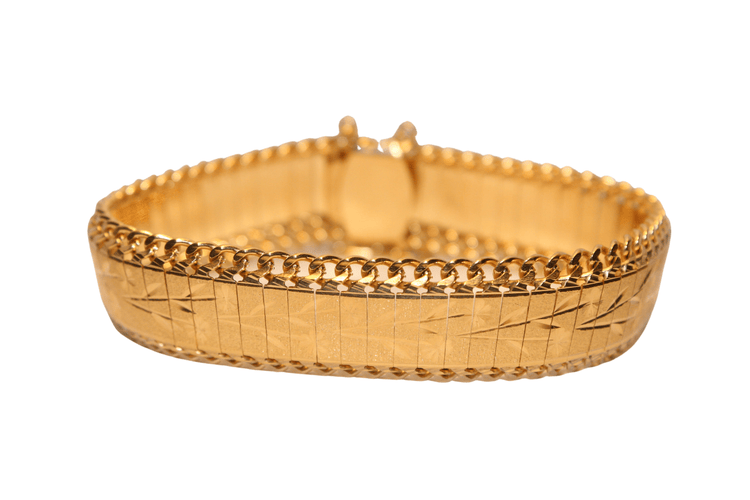 Bracelet Bracelet Or jaune Décor floral 58 Facettes 11002