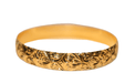 Bracelet Flat bracelet engraved yellow gold 58 Facettes 11312