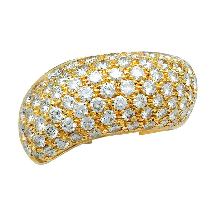 Bague 55 Bague Chaumet, modèle "Hommage à Venise", en or jaune et diamants. 58 Facettes 27829-1