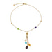 Bulgari necklace, "B.Zero1" in yellow gold, colored stones. 58 Facettes 29989