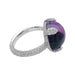 Ring 54 Pomellato ring, "Caramelle", white gold, diamonds and amethyst. 58 Facettes 30172