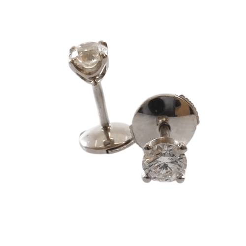 Boucles d'oreilles Paire de boucles d'oreilles diamants, or blanc 18 carats 58 Facettes