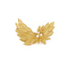 18K Yellow Gold Diamond Leaves Brooch 58 Facettes Broxnumx