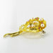 Brooch Vintage gold pearl ruby ​​brooch 58 Facettes 17-055