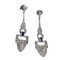 Boucles d'oreilles Boucles d'oreilles style Art Déco Platine Diamants 58 Facettes Q687A
