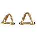 Cufflinks Cartier “Etrier” cufflinks in 2 tones of gold and sapphires 58 Facettes 30364
