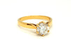 Bague 57 Bague Solitaire Or jaune Diamant 58 Facettes 813001CN