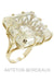 Ring 53 Modern rutilated quartz ring 58 Facettes 27391
