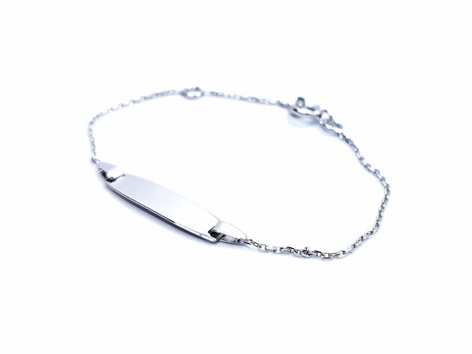 Bracelet Bracelet Gourmette Or blanc 58 Facettes 990407CN