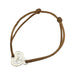 Bracelet O.J.Perrin bracelet, “Coeur Légendes”, white gold on cord. 58 Facettes 30355