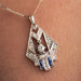 Pendant Art deco diamond and sapphire pendant 58 Facettes 16-082