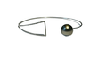 Bracelet Diamond bangle bracelet, Tahitian pearl 58 Facettes