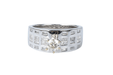 Ring Solitaire Ring accompanied by 0.45ct diamond 58 Facettes BG-14141-96