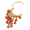 Boucles d'oreilles Paire de pendants en or jaune et corail 58 Facettes