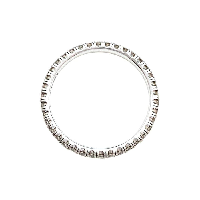 Bague 52 Alliance Cartier "Etincelle" en or blanc, diamants. 58 Facettes 30013