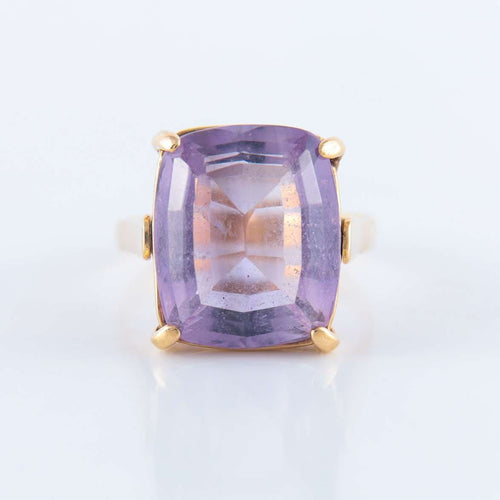 Bague 51 Bague Améthyste taille coussin 58 Facettes 89