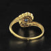 Ring Modern sapphire and diamond swirl ring 58 Facettes
