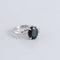 Bague 53 Bague Saphir épaulé de 6 diamants 58 Facettes 1