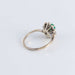 Ring 49 Marguerite Emerald and 10 Diamond Ring 58 Facettes FM65
