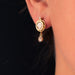 Earrings Cameo and diamond earrings 58 Facettes 16-059