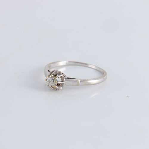 Bague 57 Bague Solitaire Diamant 0.15ct 58 Facettes FM56